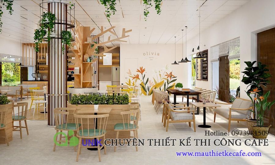 Thiết kế quán cà phê hiện đại - Lythaco